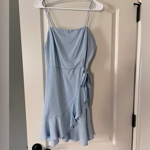 Light blue Altard State Wrap Dress, Size Large